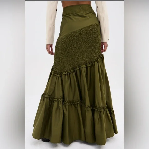 NEW- AKIRA  It Only Gets Better Ruched Maxi Skirt - Size 1X - Picture 3 of 4